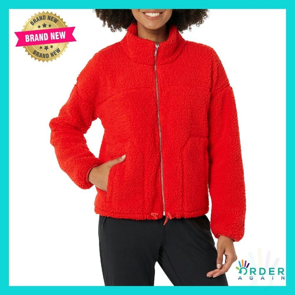 Fleece Zip-Up Sherpa Jacket Women's Cozy Winter Chic Oversized Fit
